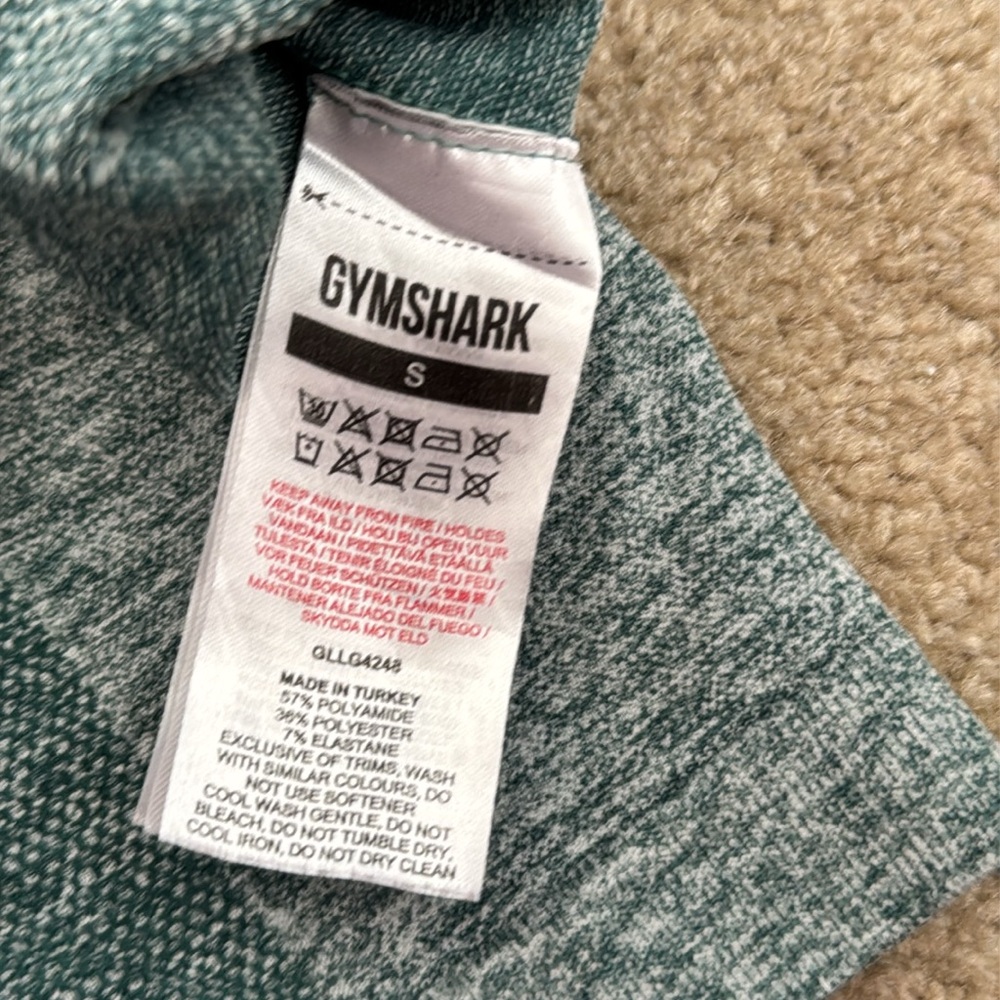 Gym Shark Green Marl Leggings - Picture 4 of 4